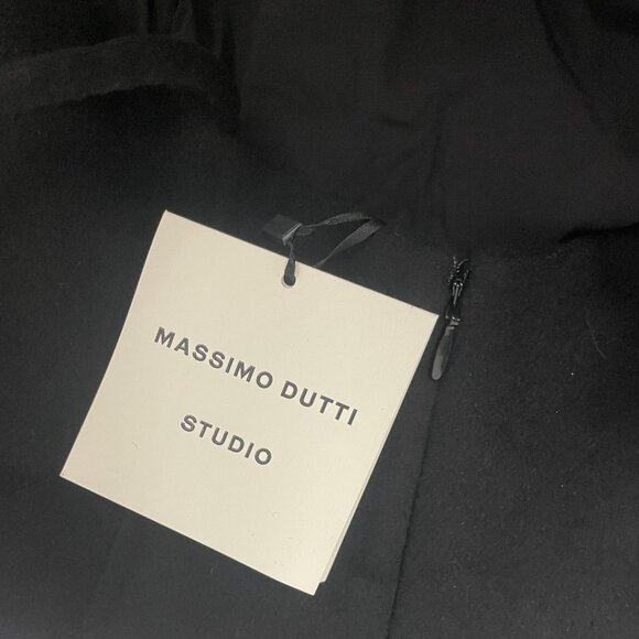 Massimo Dutti Womens Mini Dress Small Black Beaded Semi Prom 9210/954 NWT - Picture 5 of 16